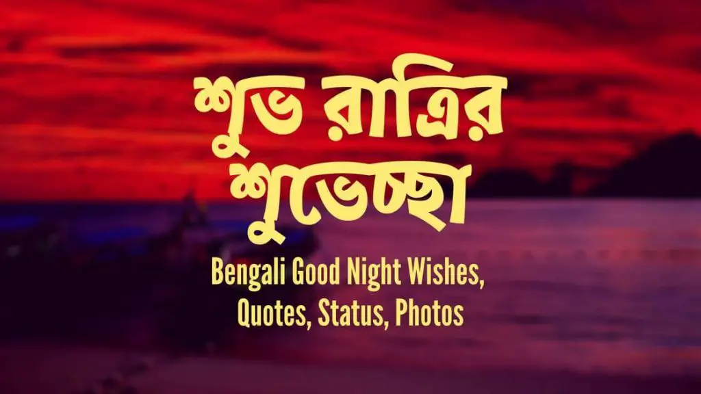 bangla good night wishes