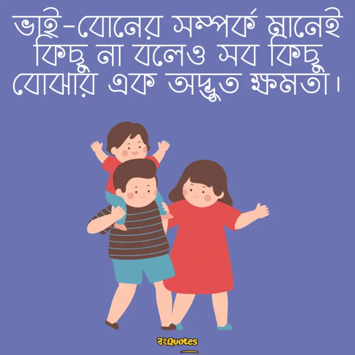 ভাই বোন নিয়ে স্ট্যাটাস 7