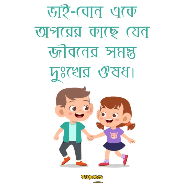 ভাই বোন নিয়ে স্ট্যাটাস 8