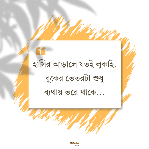 কষ্টের হোয়াটস্যাপ স্ট্যাটাস 1