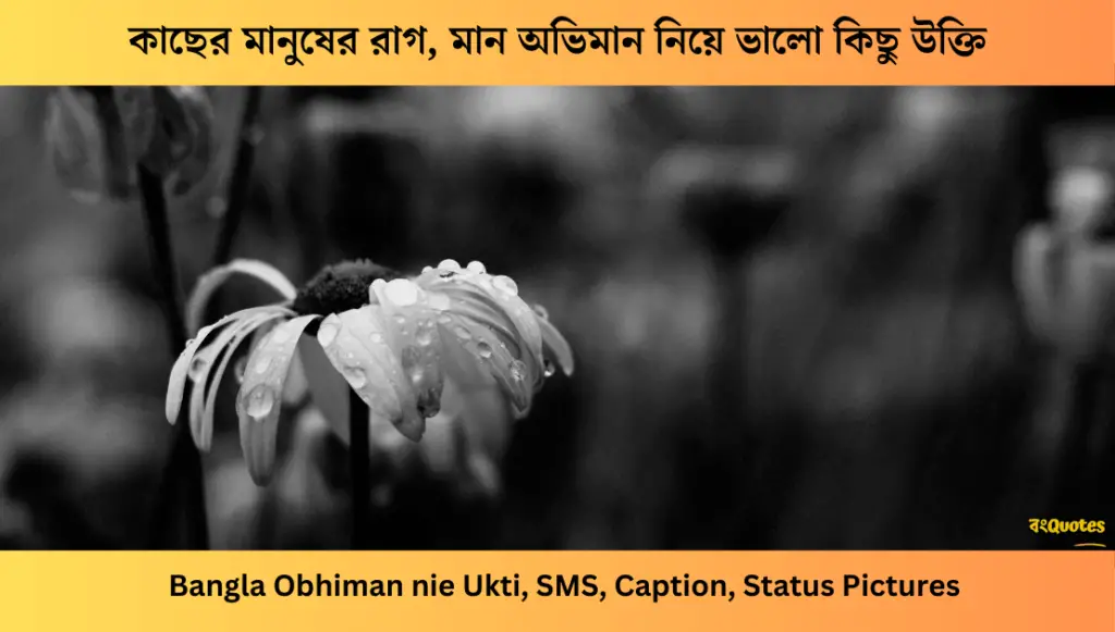 কাছের মানুষের রাগ, মান অভিমান নিয়ে ভালো কিছু উক্তি