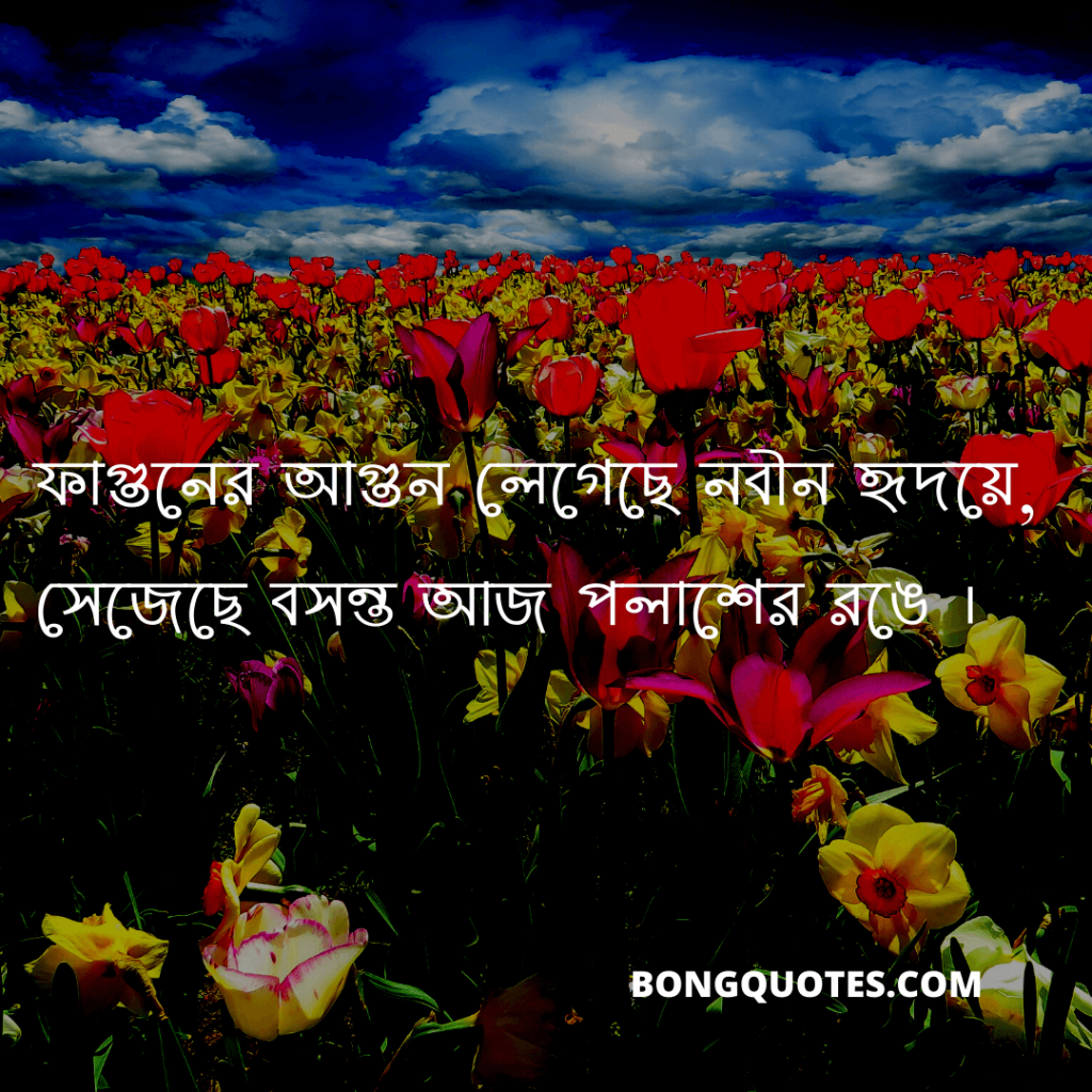 ১৭৫+ বসন্তের স্ট্যাটাস, উক্তি, Bengali Spring Season Quotes