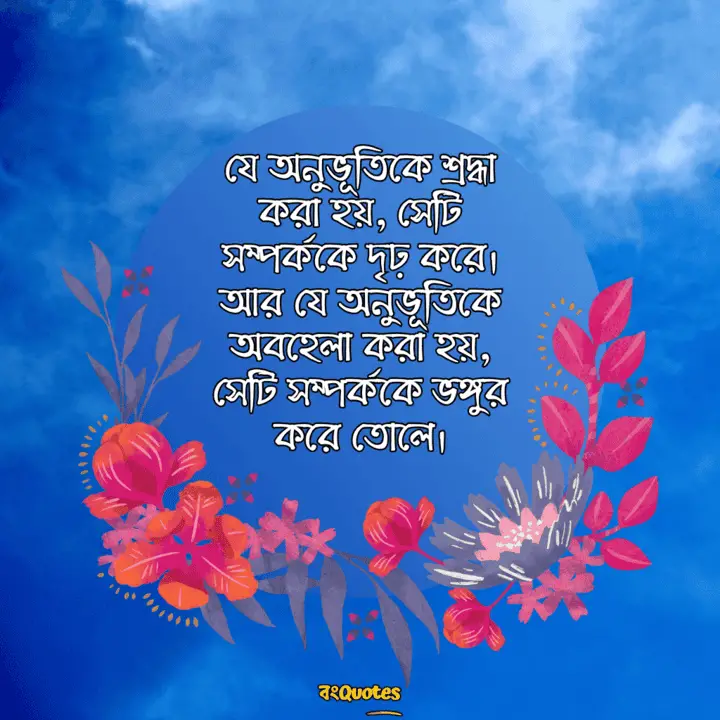 অনুভূতি নিয়ে উক্তি 16