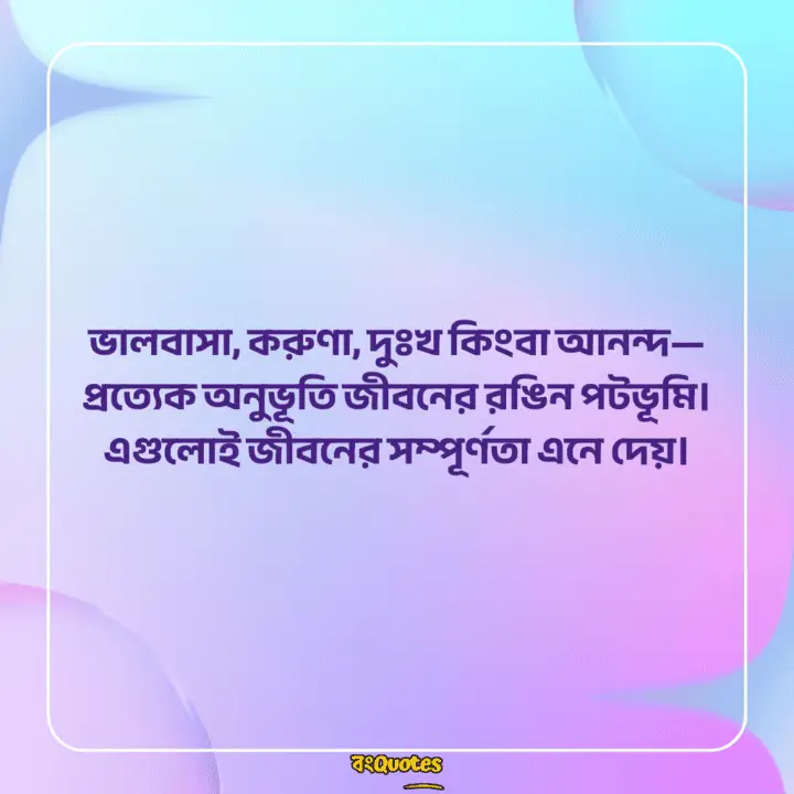 অনুভূতি নিয়ে উক্তি 6