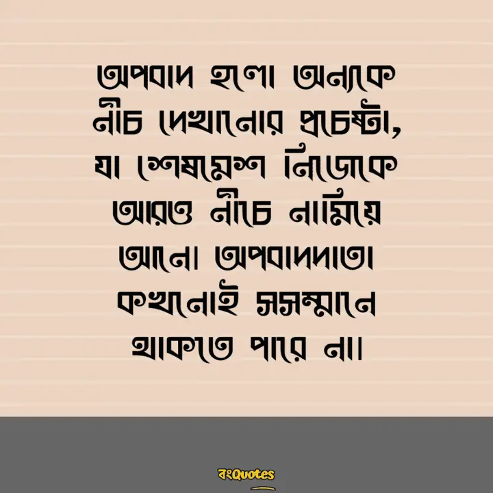 অপবাদ নিয়ে সেরা উক্তি 16