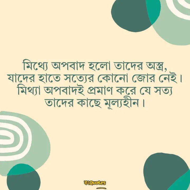 অপবাদ নিয়ে সেরা উক্তি 4