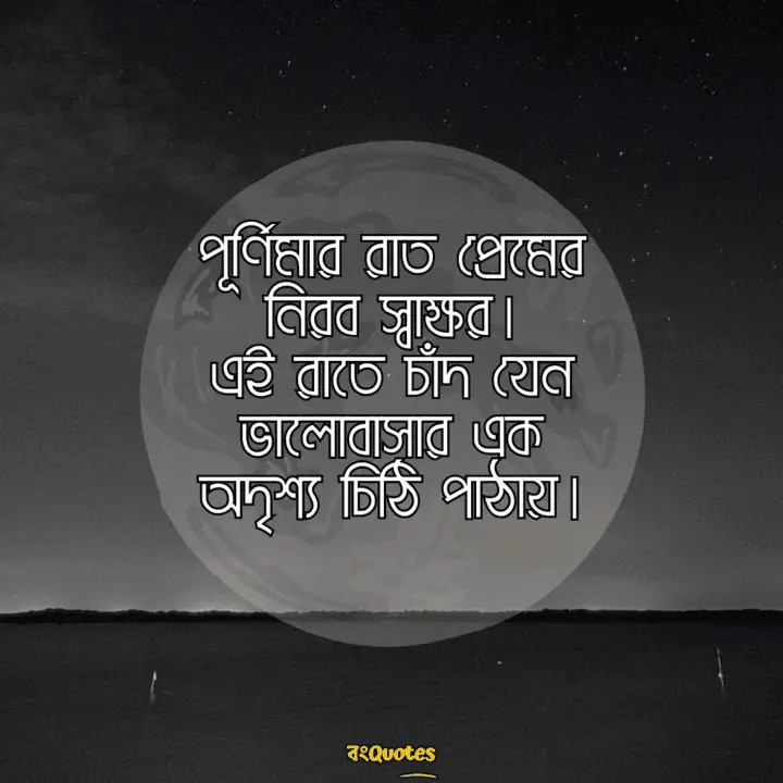 পূর্ণিমার চাঁদ নিয়ে লেখা উক্তি 19