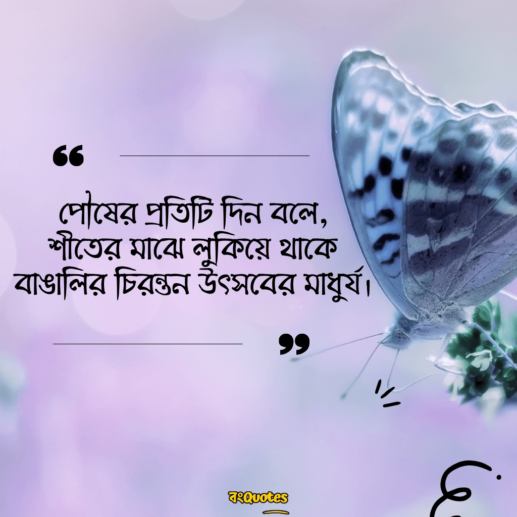 পৌষ মাস নিয়ে উক্তি 17