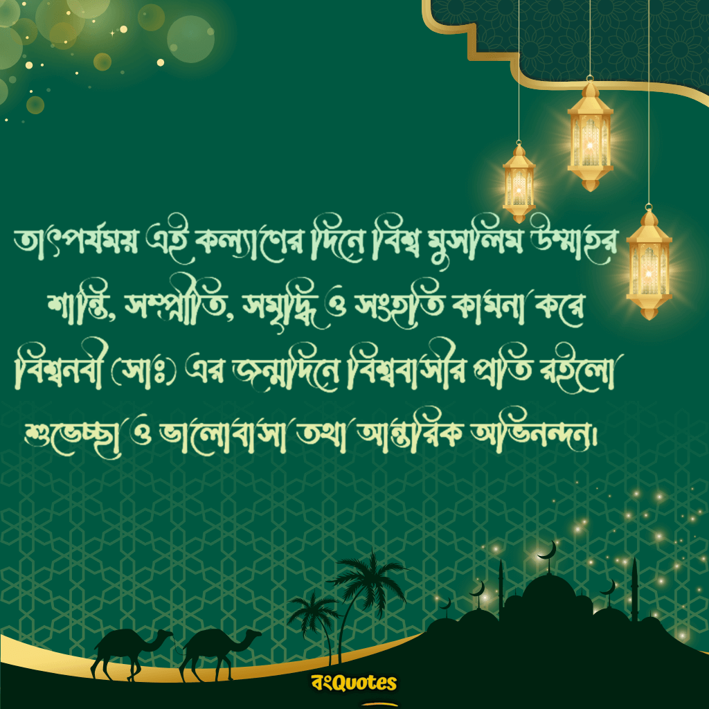 ঈদে মিলাদুন্নবীর উপলক্ষে কিছু শুভেচ্ছা বার্তা 2