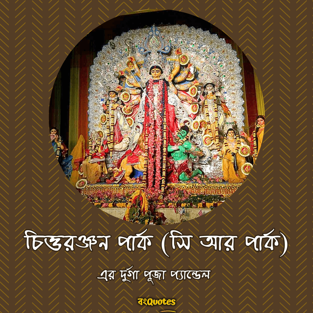 চিত্তরঞ্জন পার্ক (সিআর পার্ক) এর দুর্গা পূজা প্যান্ডেল