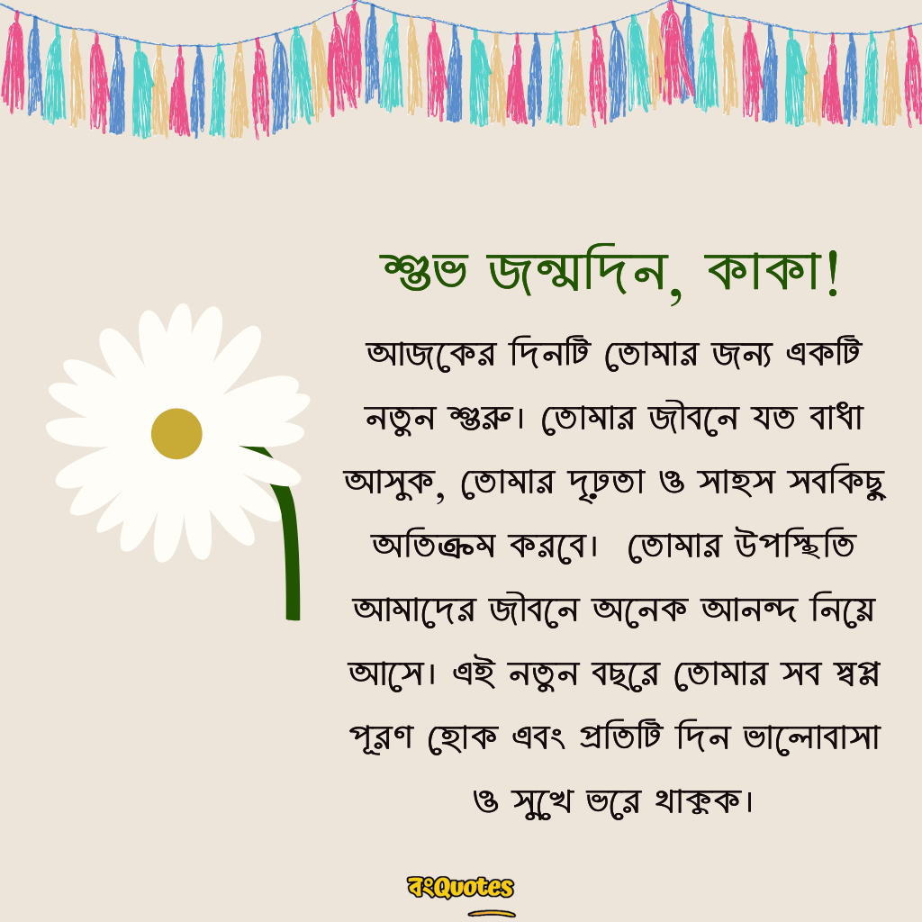 কাকার জন্মদিনে শুভেচ্ছা 19