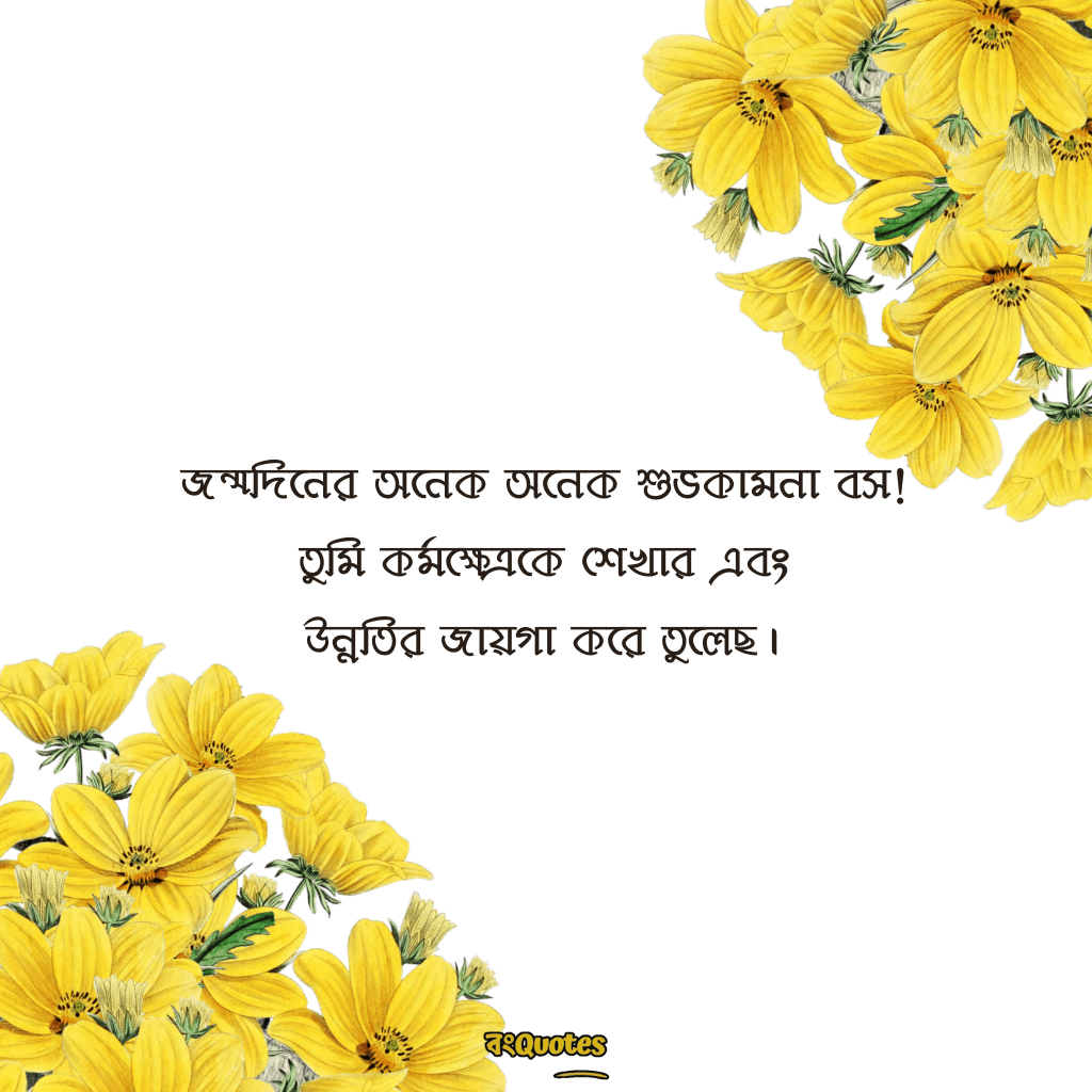 বসের জন্মদিনের শুভেচ্ছা 10