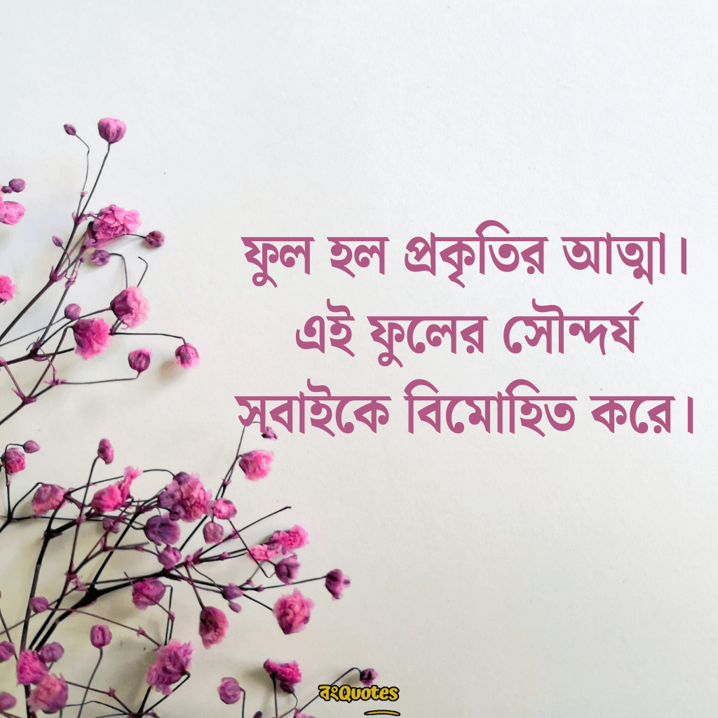 ফুল নিয়ে বাংলা উক্তি 6