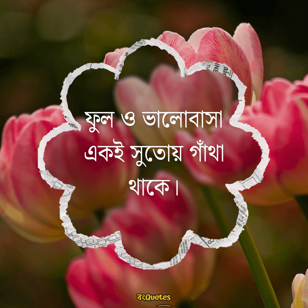 ফুল নিয়ে বাংলা উক্তি 8