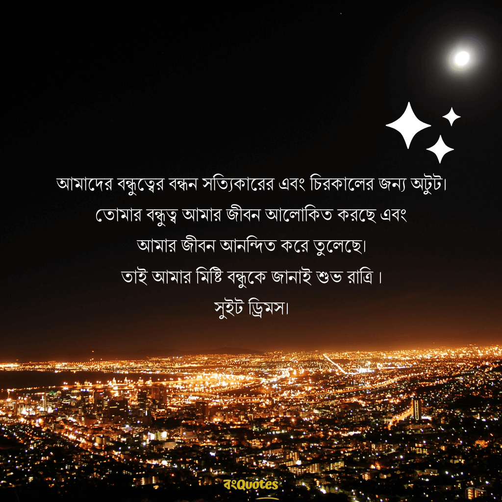 শুভ রাত্রি রোমান্টিক ক্যাপশন 17