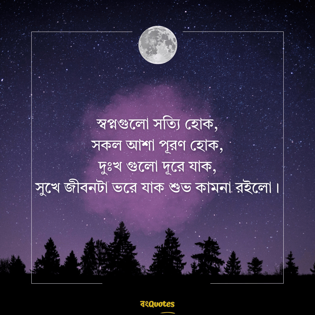 শুভ রাত্রি রোমান্টিক ক্যাপশন 5