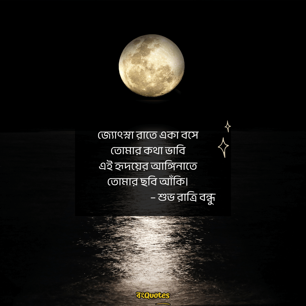শুভ রাত্রি রোমান্টিক ক্যাপশন 8