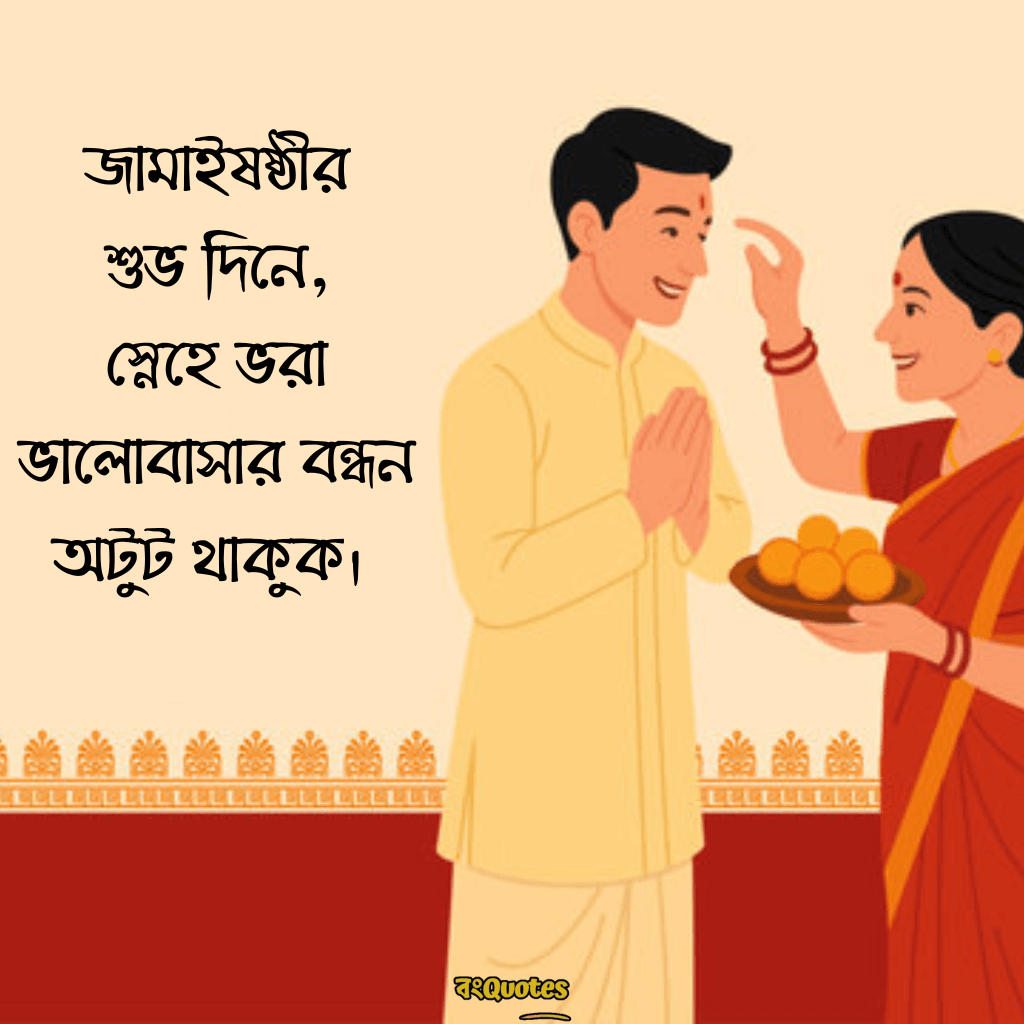জামাইষষ্ঠীর ক্যাপশন 16