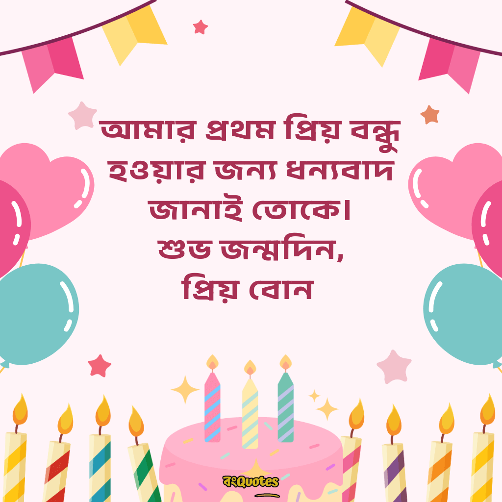 ছোটবোনের জন্মদিনের শুভেচ্ছা 12