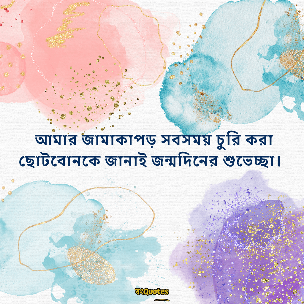 ছোটবোনের জন্মদিনের শুভেচ্ছা 2