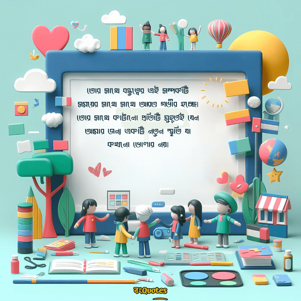 বন্ধুকে নিয়ে স্ট্যাটাস ক্যাপশন 8