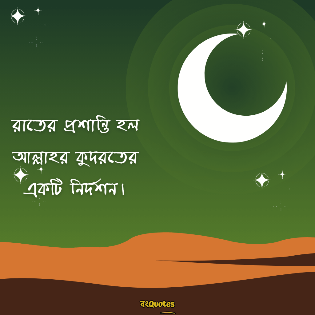 রাত নিয়ে ইসলামিক ক্যাপশন 2