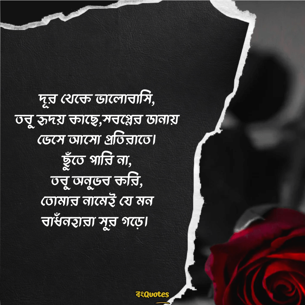 দূর থেকে ভালোবাসার ক্যাপশন 18