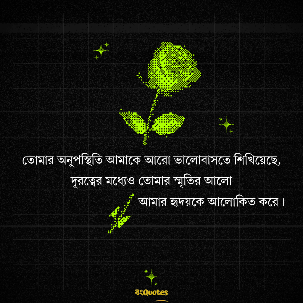 দূর থেকে ভালোবাসার ক্যাপশন 2