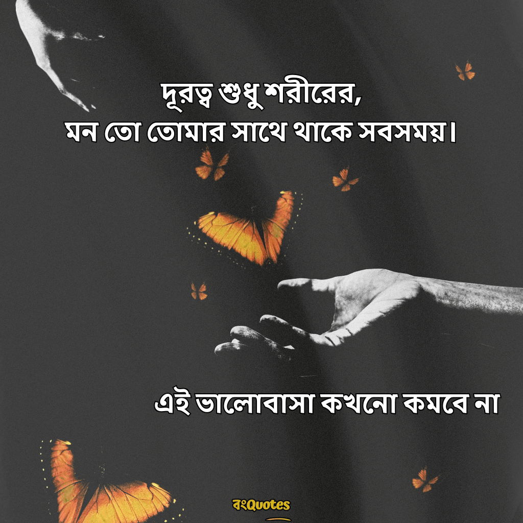দূর থেকে ভালোবাসার ক্যাপশন 3