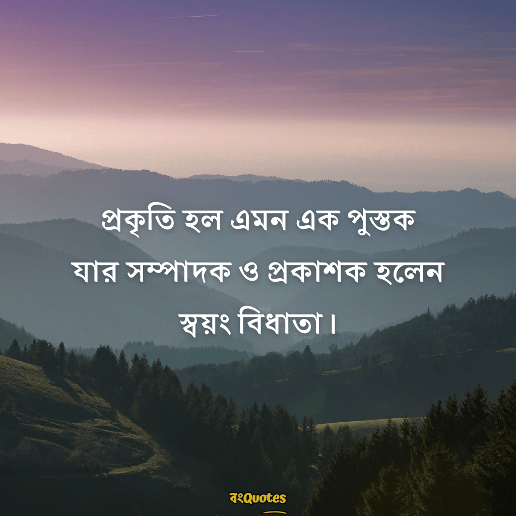 সবুজ প্রকৃতি নিয়ে ক্যাপশন 14