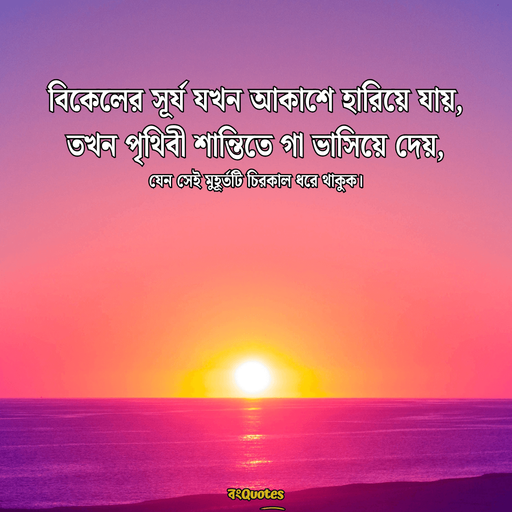 শেষ বিকেলের সূর্য নিয়ে ক্যাপশন 6
