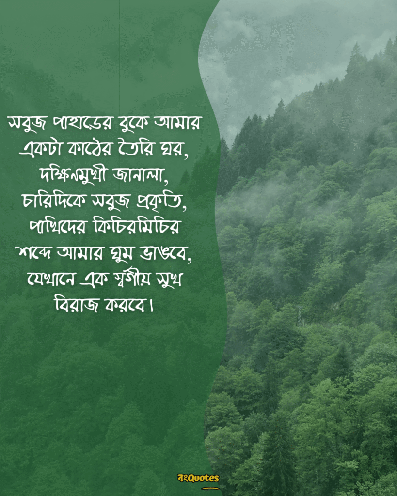 সবুজ পাহাড় নিয়ে ক্যাপশন 1