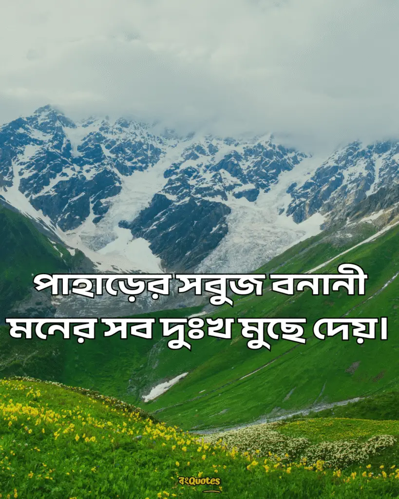 সবুজ পাহাড় নিয়ে ক্যাপশন 17