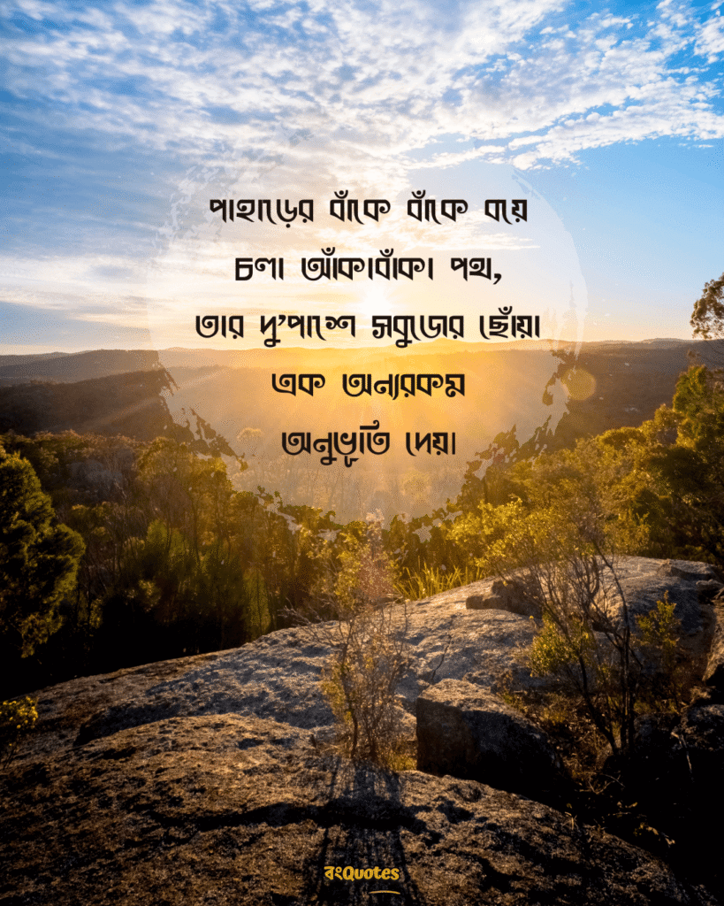 সবুজ পাহাড় নিয়ে ক্যাপশন 6