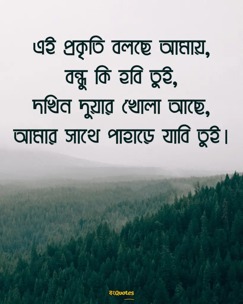 সবুজ পাহাড় নিয়ে ক্যাপশন 8
