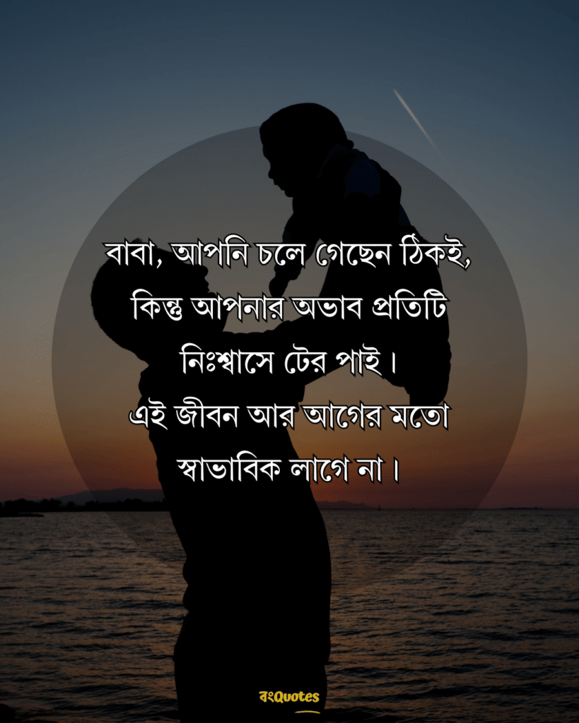 বাবাকে মিস করা নিয়ে স্ট্যাটাস 1