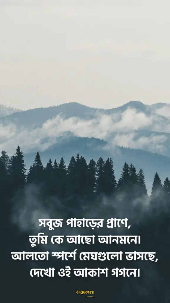 পাহাড় নিয়ে ক্যাপশন 1