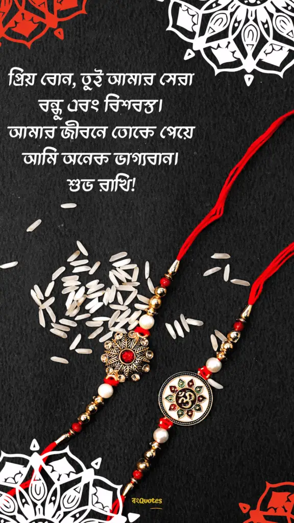 রাখি বন্ধনের শুভেচ্ছা বার্তা 16