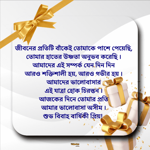 বিবাহ বার্ষিকী স্ট্যাটাস সেরা 3