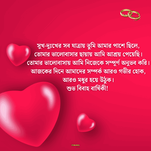 বিবাহ বার্ষিকী স্ট্যাটাস সেরা 5