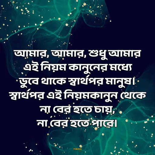 স্বার্থপর মানুষ নিয়ে ক্যাপশন 8