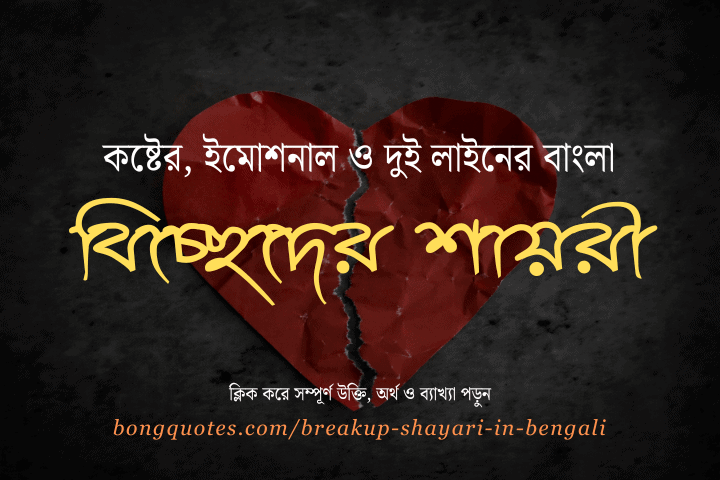  কষ্টের, ইমোশনাল বাংলা Breakup Shayari